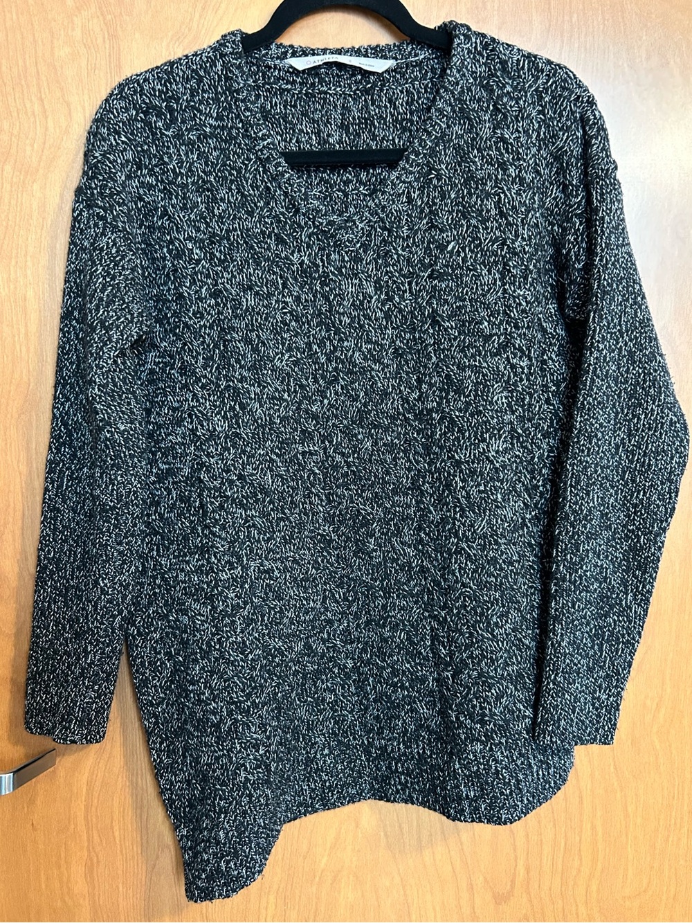 Athleta Northern Lights Cashmere Wool Blend Asymmetrical Sweater - Size S